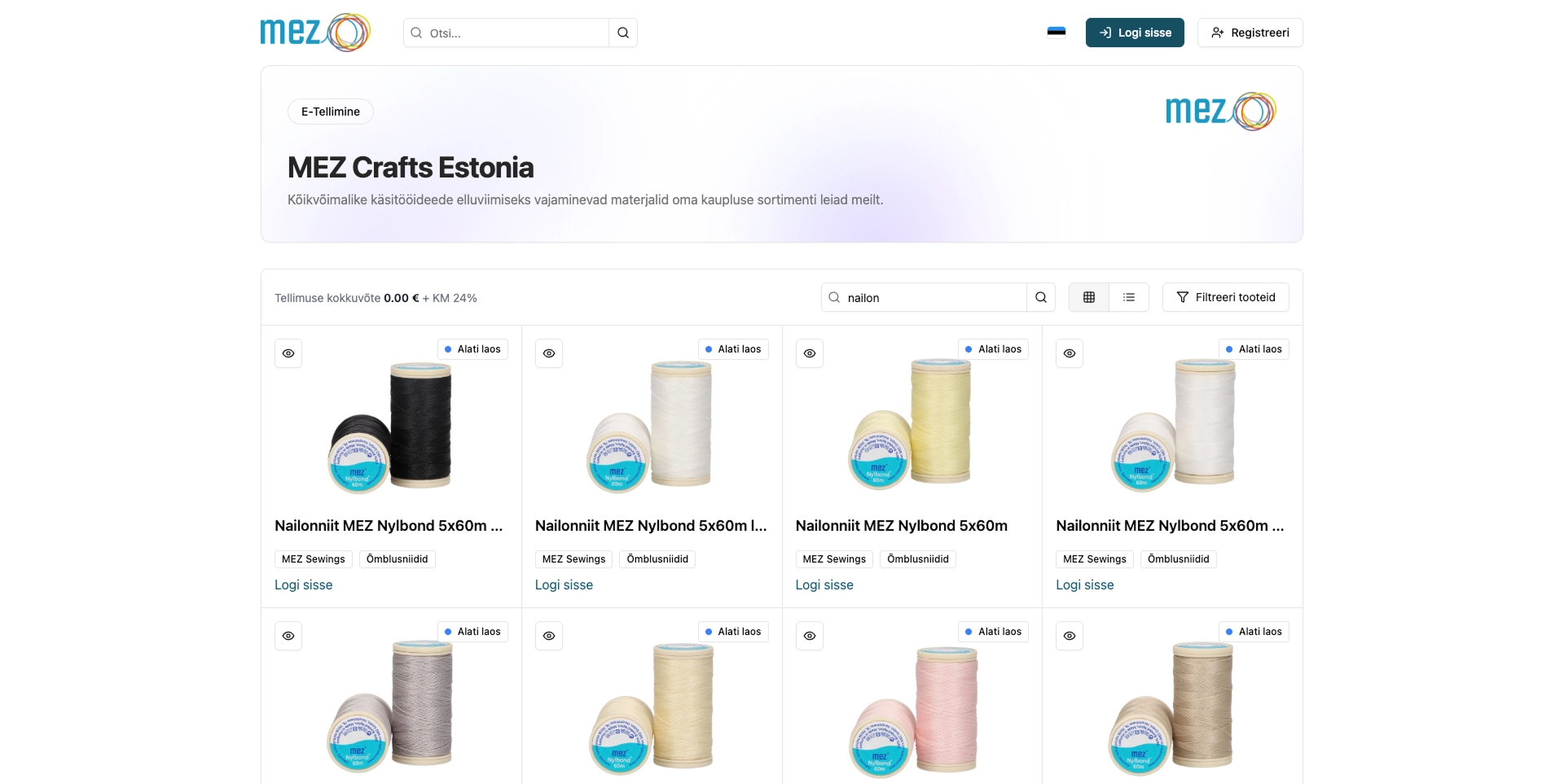 MEZ Crafts Estonia ekraanitõmmis 2